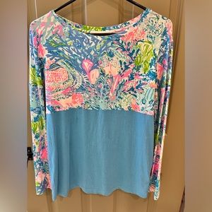 Lilly Pulitzer Finn long sleeve top size xsmall